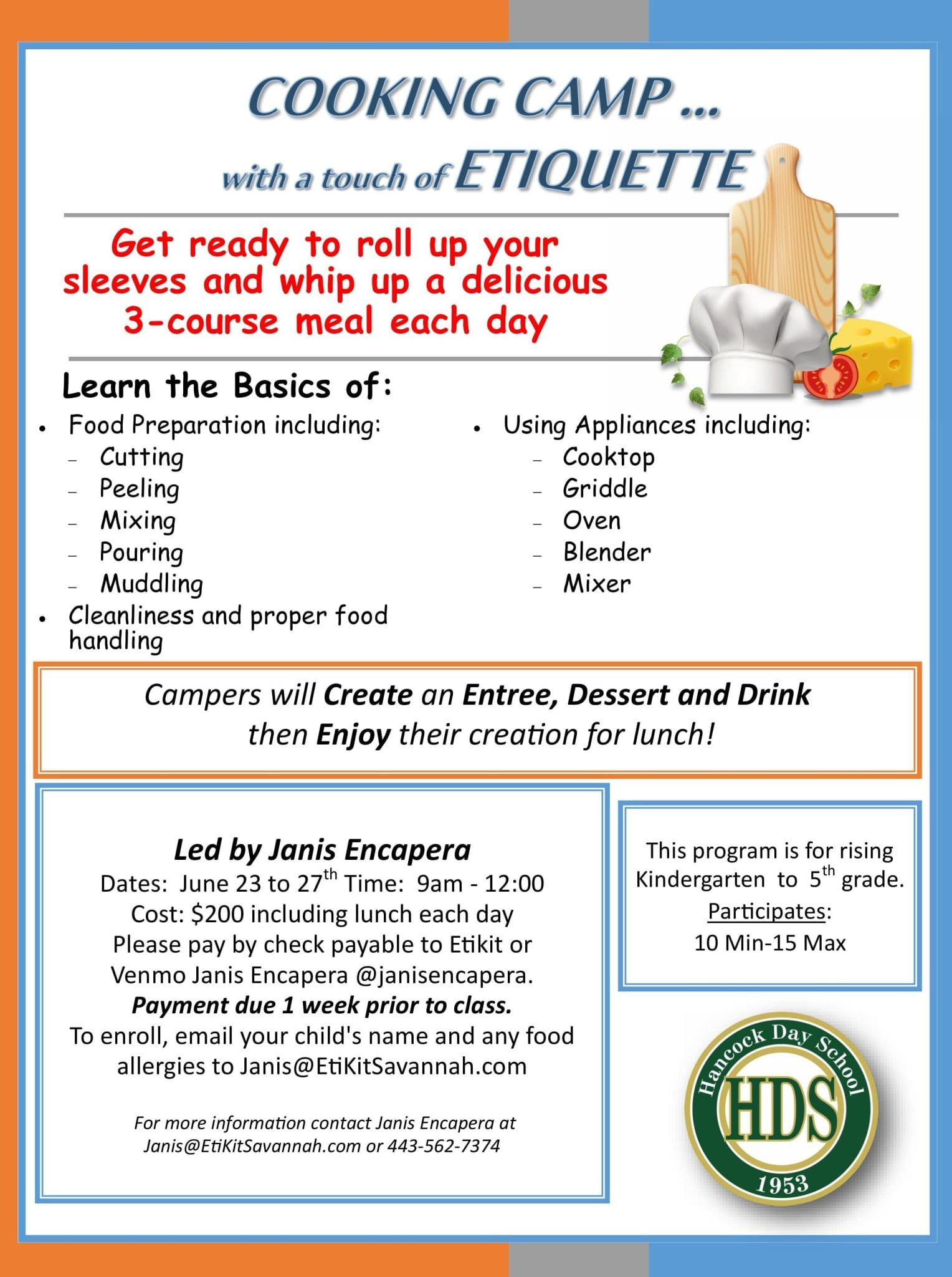 Hancock Cooking w-Etiquette